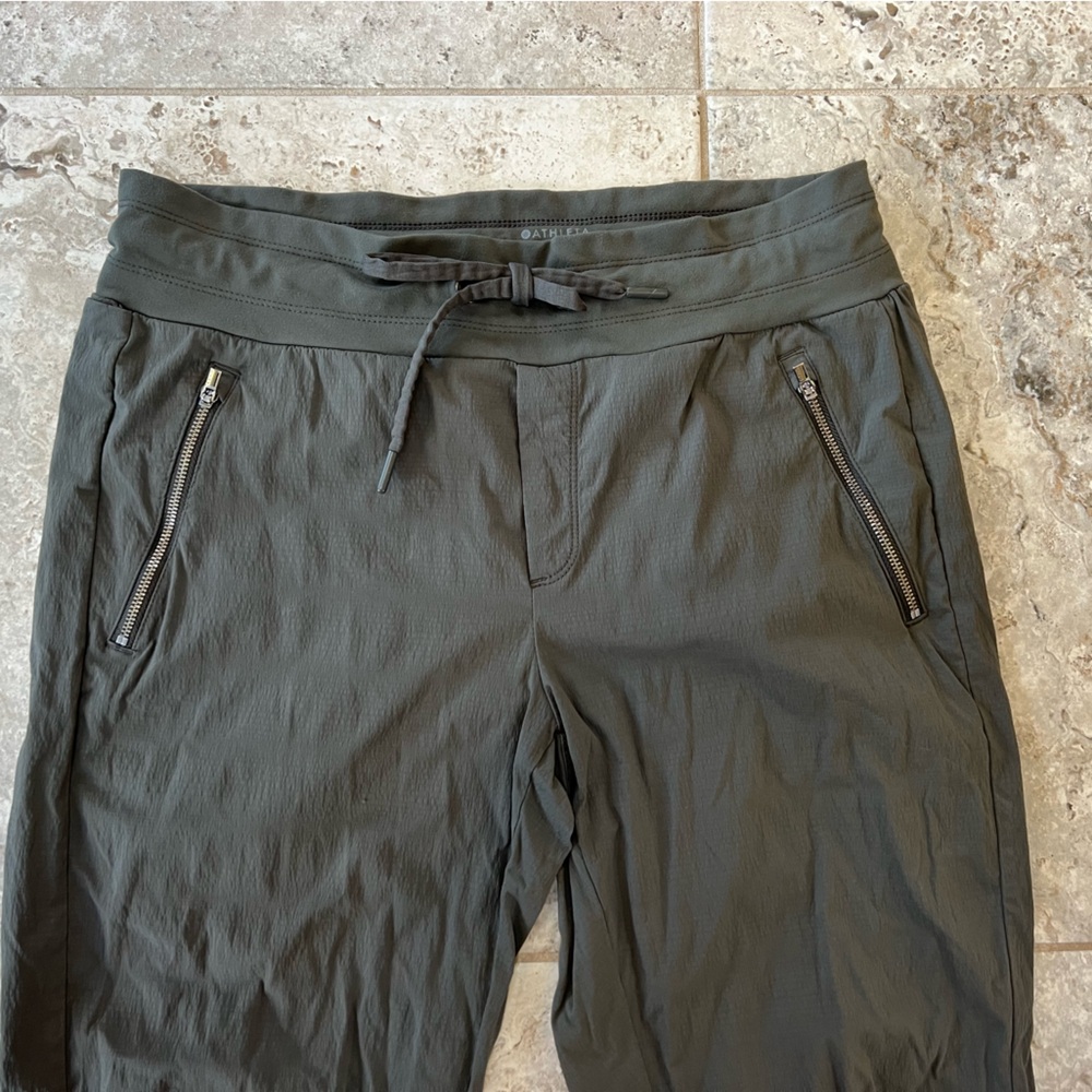 Athleta Trekkie Mid Rise Legacy Jogger Pants in Arbor Olive Green, 10 - Picture 12 of 12